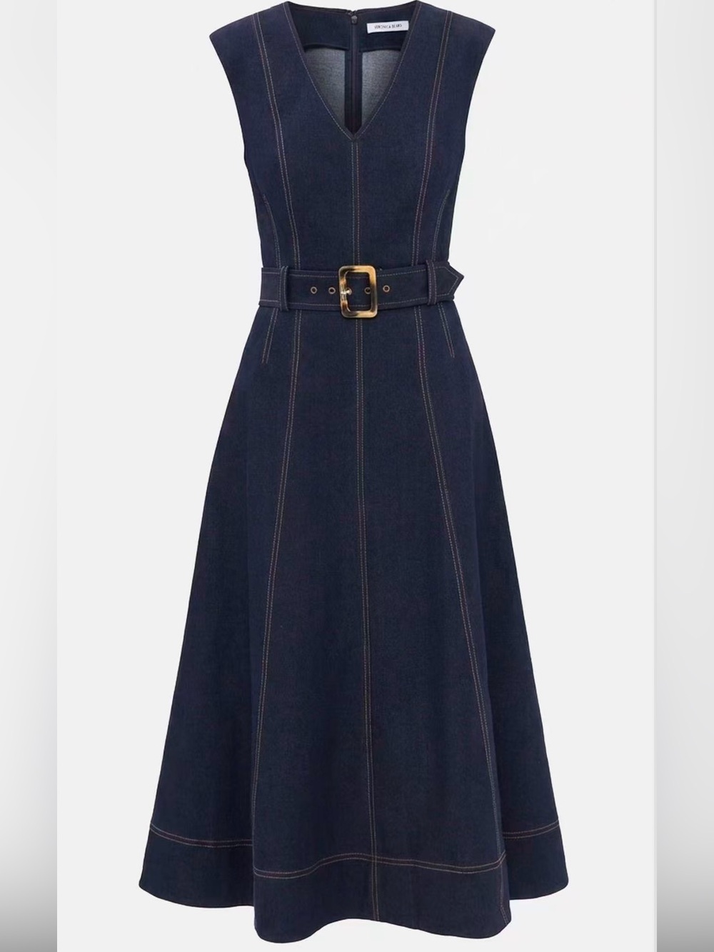 NWOT Veronica Beard Cosette Dress in Midnight Wash, Size US 0/2/4/6/8/10 - Picture 7 of 16